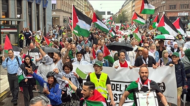 İsrail'in Gazze'ye saldırıları İsveç ve Almanya'da protesto edildi