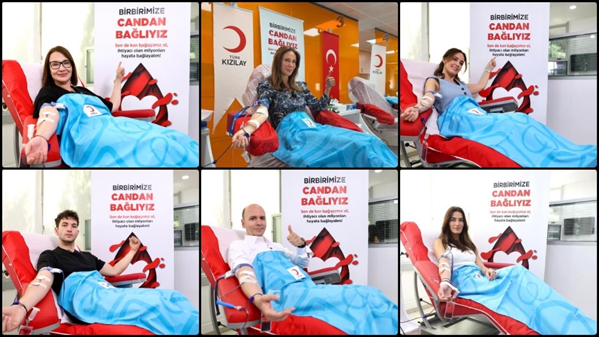 Ünlülerden Türk Kızılayın kan ihtiyacına yönelik yürütülen kampanyaya destek