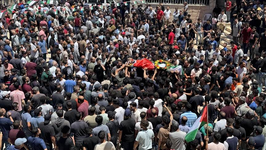 Hundreds attend funeral of Palestinian-American killed by illegal Israeli settlers in occupied West Bank