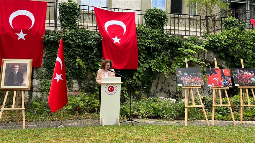 İsviçre'de "15 Temmuz Demokrasi ve Milli Birlik Günü" dolayısıyla anma programları yapıldı