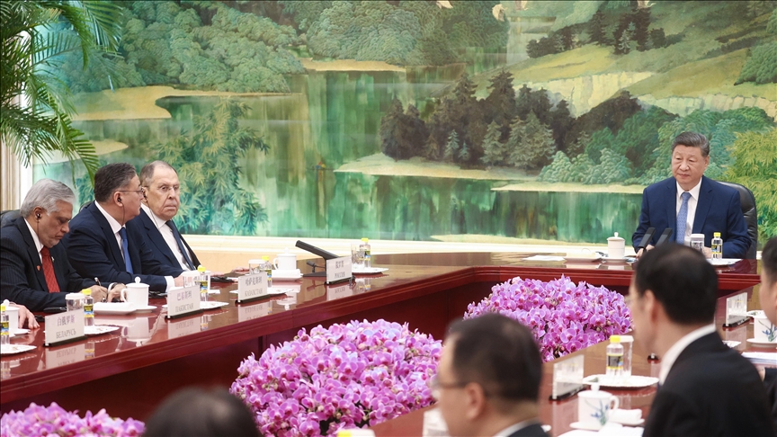 Russian foreign minister, Chinese leader meet at SCO summit in Tianjin