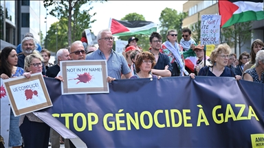 دعمًا لفلسطين.. المئات يتظاهرون أمام مقر المجلس الأوروبي في بروكسل