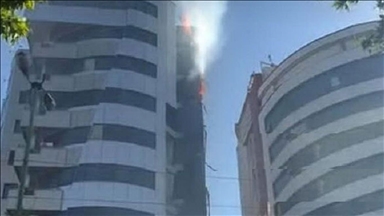 آتش‌سوزی در برج زمرد تبریز