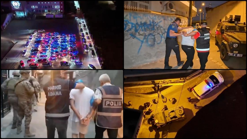Adana merkezli "Narkokapan-Adana 2" operasyonunda 130 şüpheli yakalandı