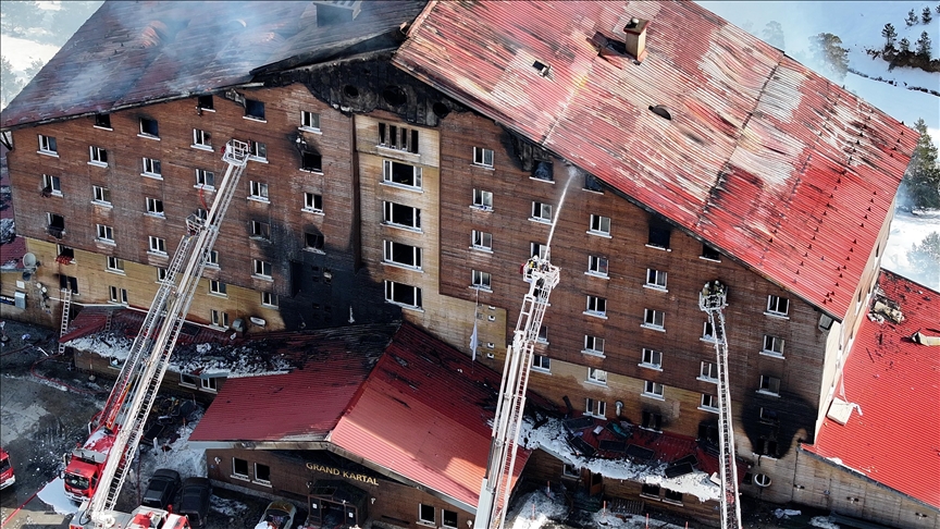 Kartalkaya'daki Grand Kartal Otel yangını davasında tanıklar beyanda bulunuyor