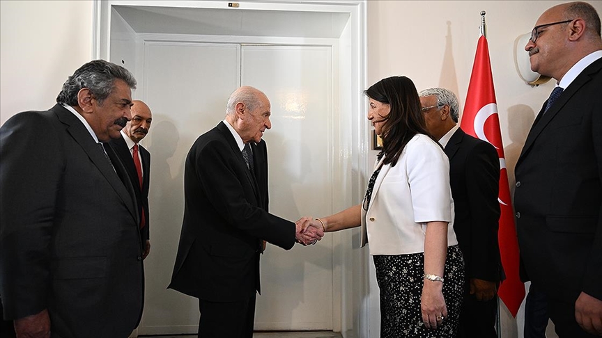 MHP Genel Başkanı Bahçeli, DEM Parti heyetini kabul etti