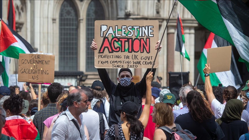 Man arrested at pro-Palestine protest in Glasgow under terrorism act