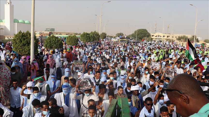 مئات الموريتانيين يطالبون بوقف الإبادة في غزة