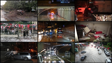 Ankara'da sağanak ve fırtına etkili oldu