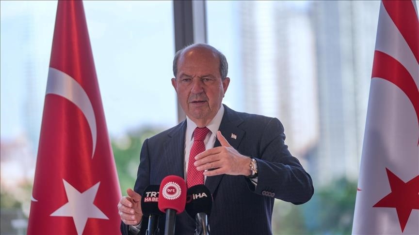 Turkish Cypriot leader reaffirms 2-state Cyprus, vows TRNC to build future