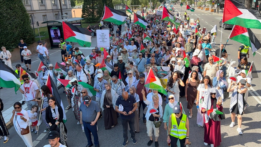 Israel's attacks on Gaza protested in Sweden