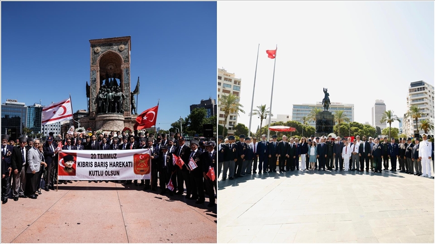 İstanbul ve İzmir'de Kıbrıs Barış Harekatı'nın 51. yıl dönümü dolayısıyla törenler düzenlendi
