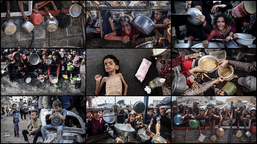 Gazze Şeridi’nden sosyal medyaya taşan feryat: #Gazze_Açlıktan_Ölüyor
