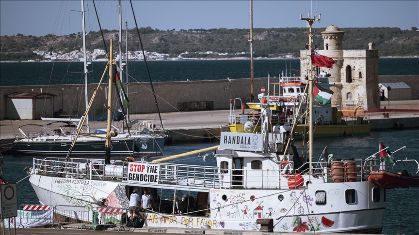Gaza-bound aid ship sets sail from Italy in new bid to break Israeli siege