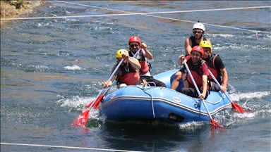 Yozgat'taki Çekerek Rafting Parkuru doğaseverleri ağırlıyor