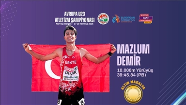 Milli atlet Mazlum Demir, 23 yaş altında Avrupa şampiyonu oldu