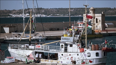 Gaza-bound aid ship sets sail from Italy in new bid to break Israeli siege