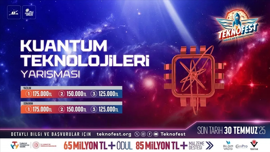 TEKNOFEST Kuantum Teknolojileri Yarışması'na başvurular sürüyor