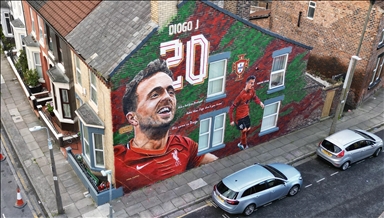 Mural u Liverpoolu u čast Dioga Jote i njegovog brata