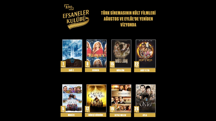 A90 Pictures'ın sevilen filmleri yeniden izleyiciyle buluşacak