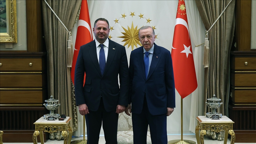 Cumhurbaşkanı Erdoğan, Ukrayna Devlet Başkanlığı Ofisi Başkanı Yermak'ı kabul etti
