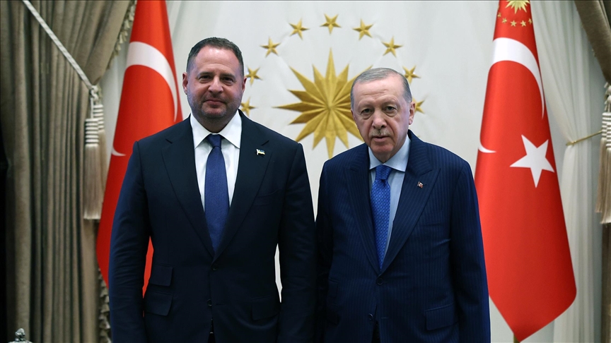 أردوغان يستقبل رئيس المكتب الرئاسي الأوكراني