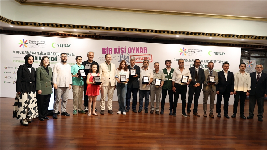 9. Uluslararası Yeşilay Karikatür Yarışması ödülleri sahiplerini buldu