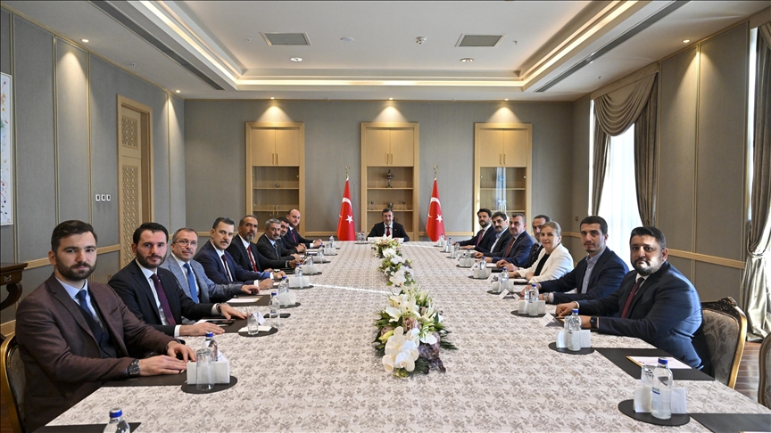 Cumhurbaşkanı Yardımcısı Yılmaz, AK Parti Genel Başkan Yardımcısı Büyükgümüş'ü kabul etti