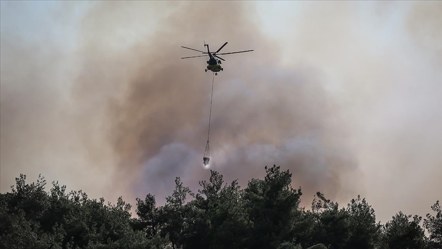 Yurdun çeşitli bölgelerindeki orman yangınlarına müdahaleler sürüyor