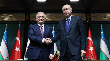 Turkish, Uzbek presidents discuss bilateral relations, regional, global issues