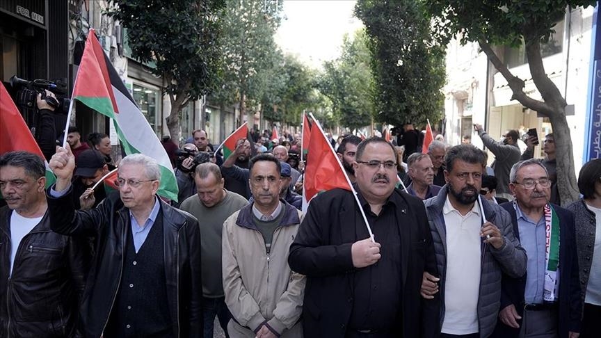 Palestinians in Israel protest starvation, genocide in Gaza