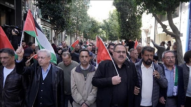 Palestinians in Israel protest starvation, genocide in Gaza