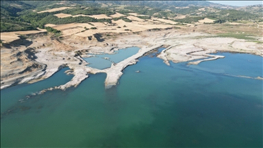 Tekirdağ'daki Naip Barajı'nın doluluk oranı yüzde 2'nin altına düştü