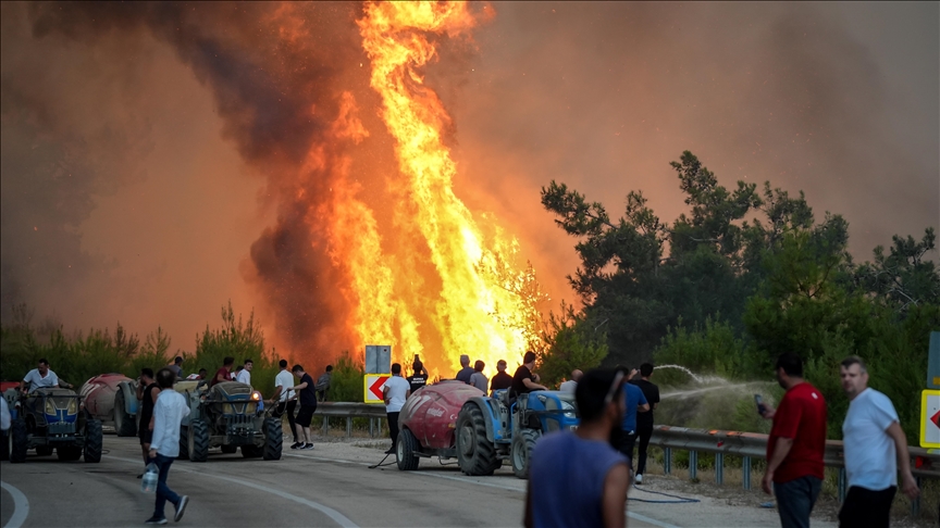 Türkiye battles dozens of wildfires in single day as evacuations widen