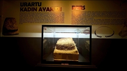 Urartulara ait kadın ayak izi Van Müzesi'nde ilk kez sergileniyor