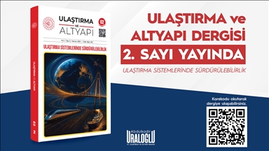 Ulaştırma ve Altyapı dergisinin ikinci sayısı "Ulaştırma Sistemlerinde Sürdürülebilirlik" çıktı