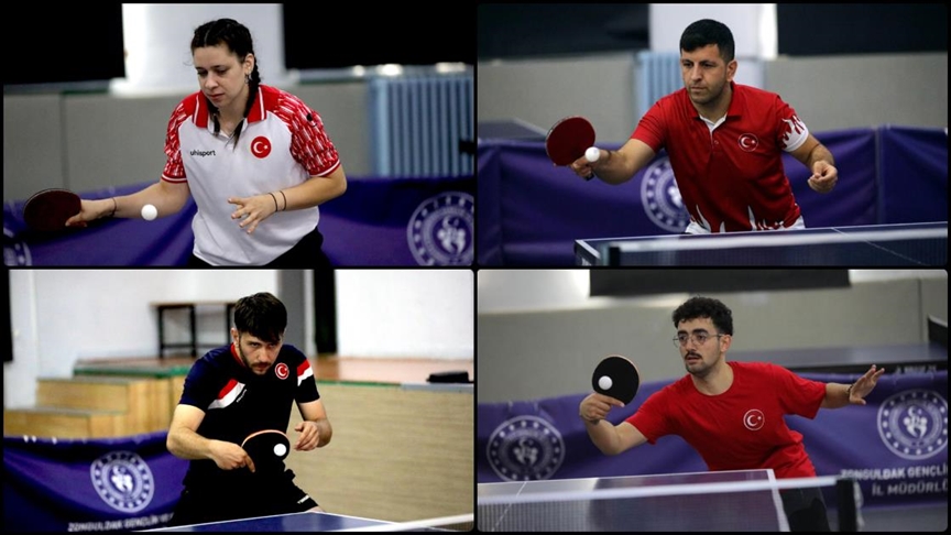 İşitme Engelli Masa Tenisi Milli Takımı, olimpiyatlara madalya hedefiyle hazırlanıyor