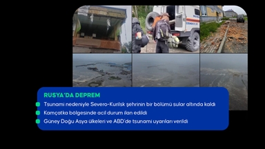 Rusya'nın doğusunda 8,8 büyüklüğünde deprem 