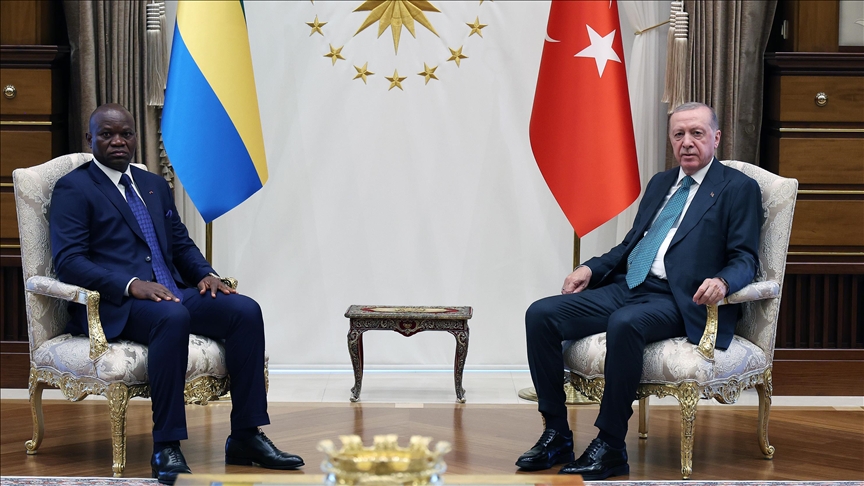 Turkish president hosts Gabonese counterpart with official ceremony in Ankara