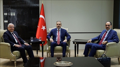 Dışişleri Bakanı Fidan, Milli Savunma Bakanı Güler ve MİT Başkanı Kalın ile görüştü