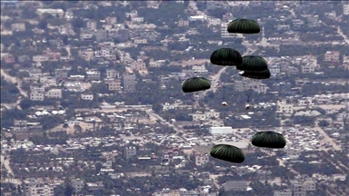 Jordan conducts 7 air drops of aid over Gaza with international support