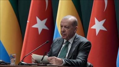 Serokomar Erdogan: Em ji ber her cure pêngavên ji bo naskirina dewleta Filistînê memnûn in
