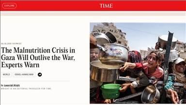 Časopis "Time" koristio sliku fotoreportera Anadolu za naslovnu fotografiju "Tragedija u Gazi"