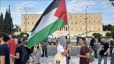 Police detain pro-Palestinian activists at Greece-Israel volleyball match