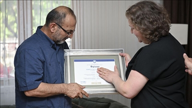 Orman yangınında şehit olan AKUT gönüllüsü Sarıyıldız'ın diploması ailesine teslim edildi