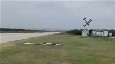 Adana'da evlilik teklifi için havalanan uçağın düşmesi kamerada