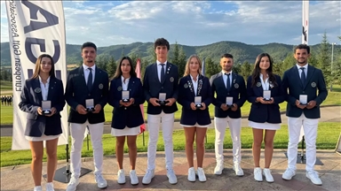 Kadın ve erkek golf milli takımları, Avrupa Takımlar Shield Şampiyonası'nda podyuma çıktı