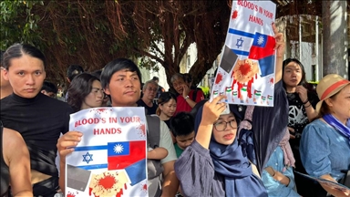 Hundreds protest against Taiwan’s ties with Israel amid genocide in Gaza