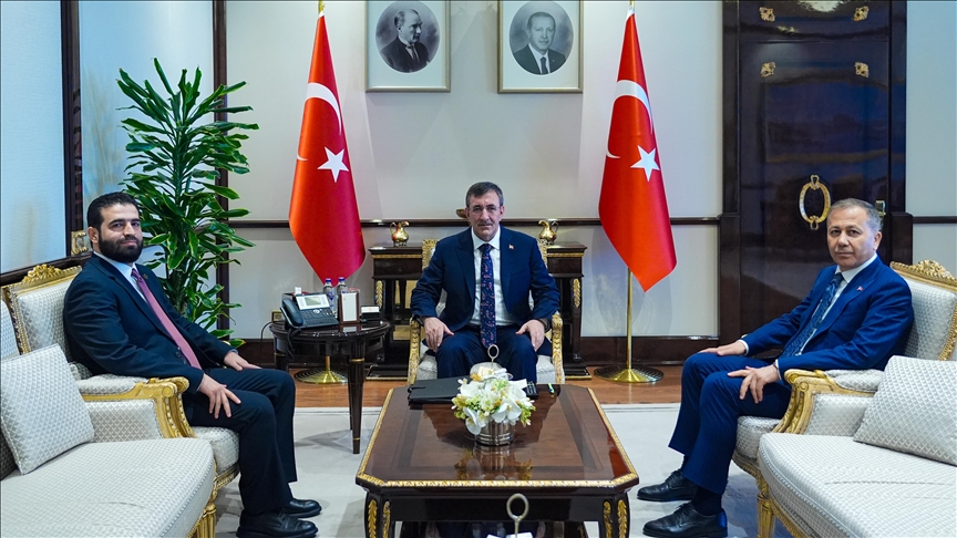 Turkish vice president receives Syrian interior minister in Ankara