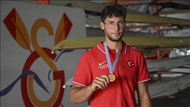 Dünya şampiyonu olan genç milli kürekçi Enes Biber'in hedefi daha büyük başarılar